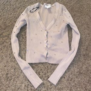 rhinestone button shirt